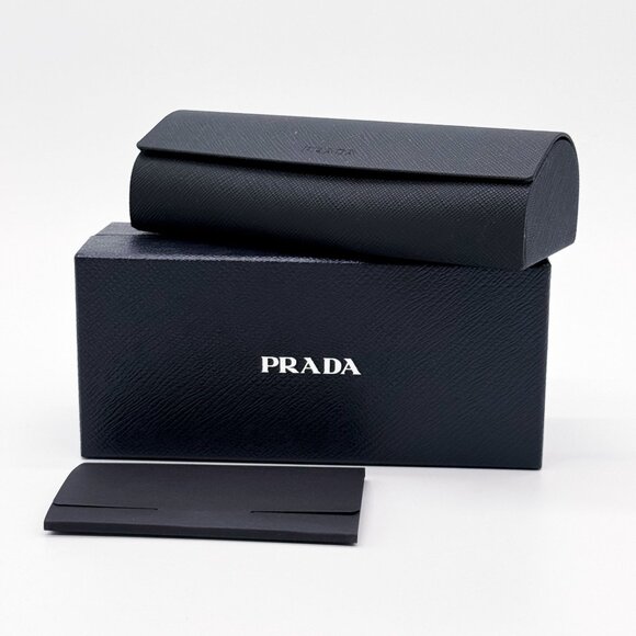 NEW PRADA PRB01V 12R1O1 EYEGLASSES WOMEN TRANSPARENT GRAY EYEWEAR VPR B01 12R1O1 - Picture 9 of 9